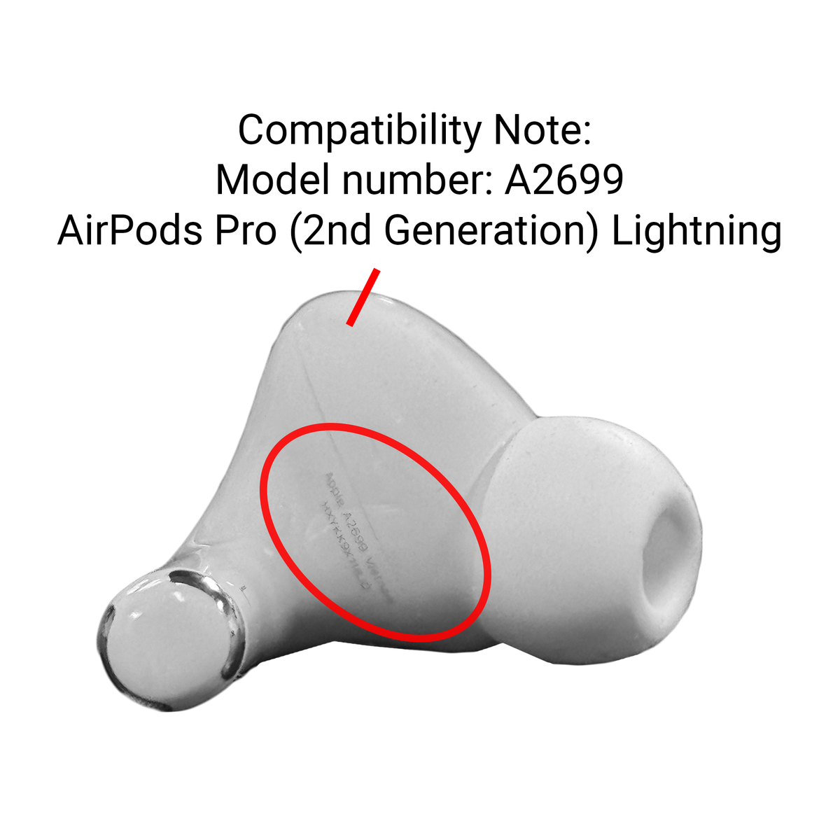 Apple AirPods Pro 2nd generation LEFT SIDE online ONLY- Mode A2698, A2699, A2700