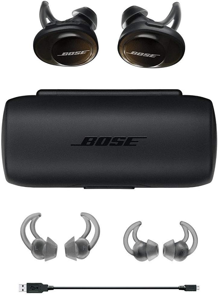 Bose SoundSport Free, True Wireless Earbuds, (Sweatproof Bluetooth  Headphones for Workouts and Sports), Black